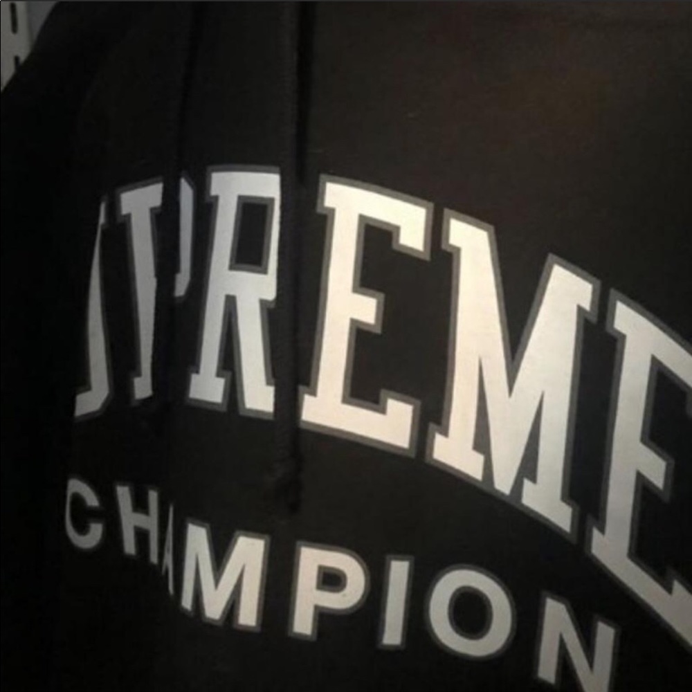 Supreme X Champion hooded sweatshirt ss17 repost**